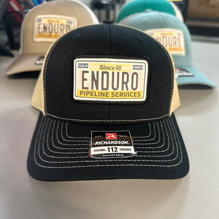 Enduro License Plate Patch Trucker – Classic Look, 3 Color Combos