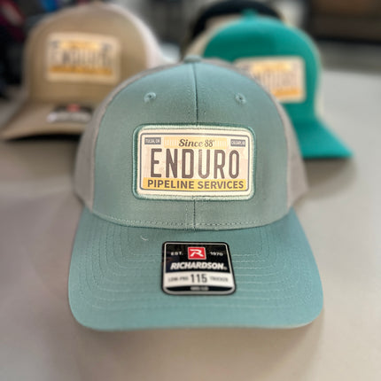 Enduro License Plate Patch Trucker – Classic Look, 3 Color Combos